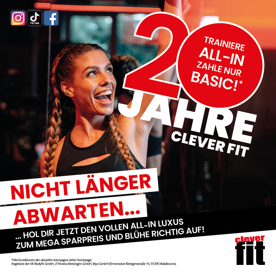 Mitglied werden clever fit Fitnessstudio by VK BODYFIT