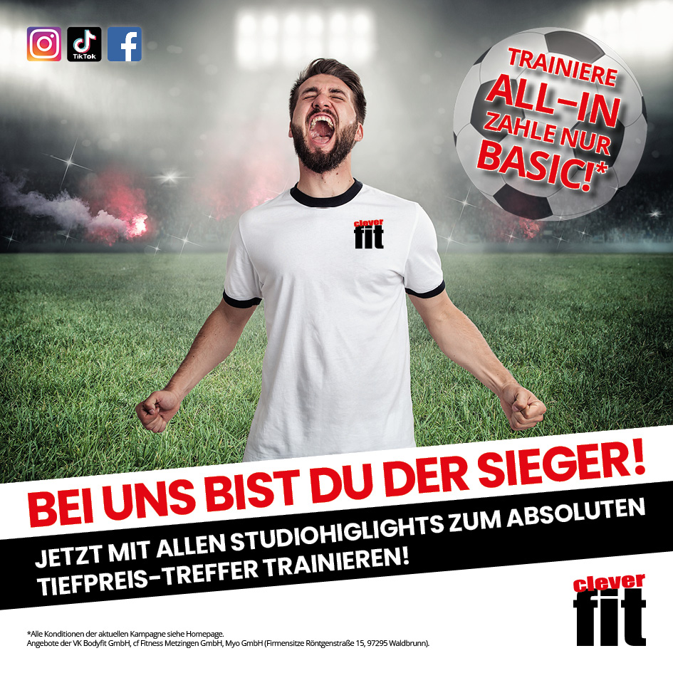 Mitglied werden clever fit Fitnessstudio by VK BODYFIT